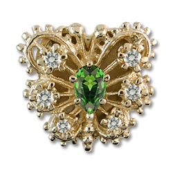 ra7774 Green Tourmaline Bracelet Slide 